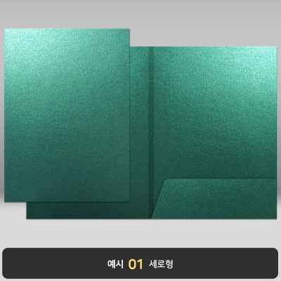 종이상장케이스_그린펄_한쪽포켓형 JH10