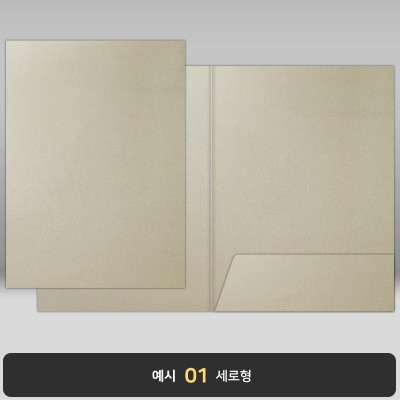 종이상장케이스_샌드베이지펄_한쪽포켓형 JH22
