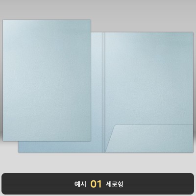 종이상장케이스_스카이블루펄_한쪽포켓형 JH26