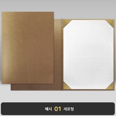 종이상장케이스_황동펄_면지형 JC17