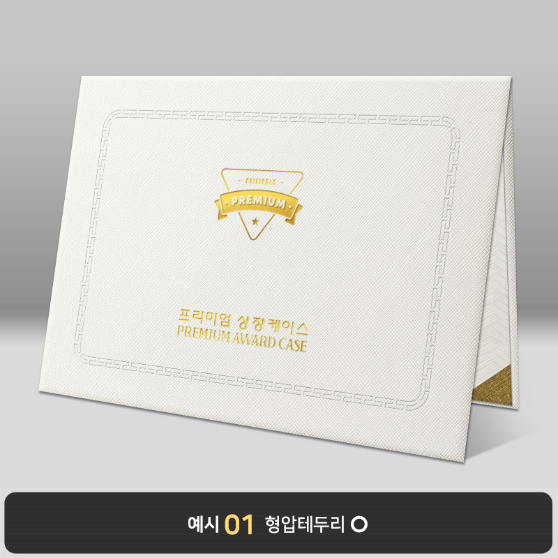 상장케이스_노트북형_백색_엑스패턴 B32