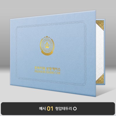 상장케이스_가로형_스카이_엠보패턴 A51