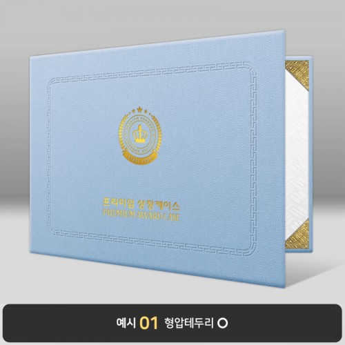 상장케이스_가로형_스카이_엠보패턴 A51