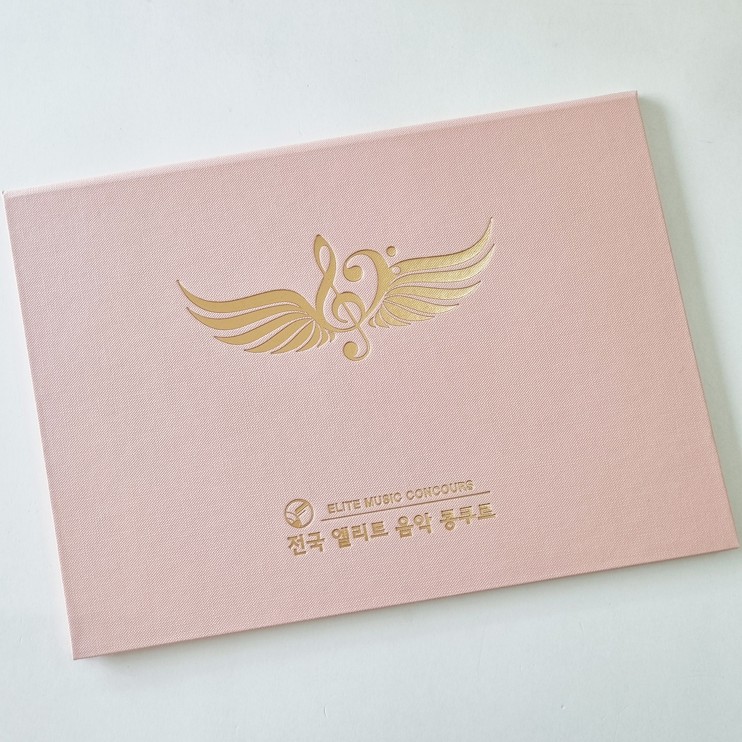 복숭아 엠보패턴 상장케이스 노트북형 SC001083