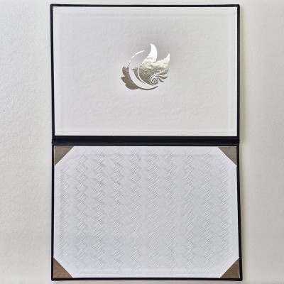 블랙 레더텍스C 친환경 상장케이스 노트북형 SC001193