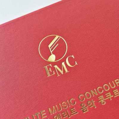 레드 엠보패턴 친환경 상장케이스 노트북형 SC001200