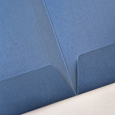 군청색 패브릭 종이상장케이스 양쪽포켓형 SC001282