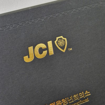 검정 엠보패턴 친환경 상장케이스 노트북형 SC001334