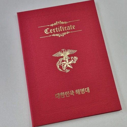 빨강색_매듭패턴 상장케이스 세로형 SC001353