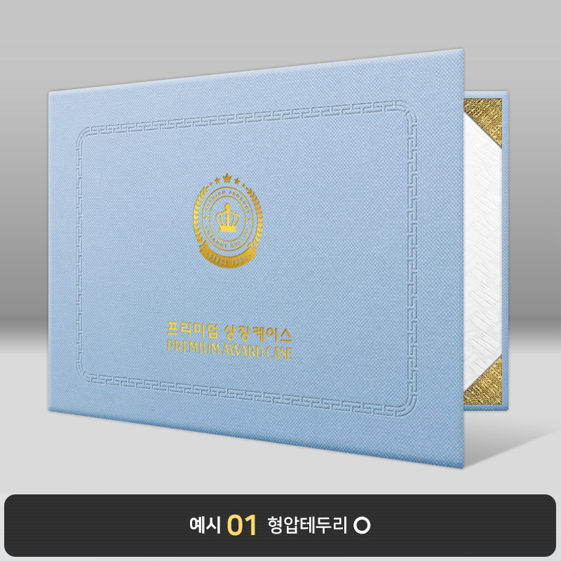 상장케이스_가로형_스카이_엠보패턴 A51